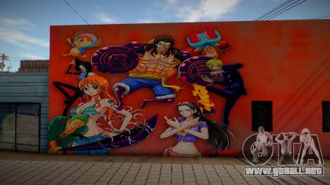 Mural One Piece para GTA San Andreas