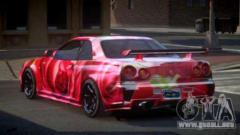 Nissan Skyline R34 PSI Qz S4 para GTA 4