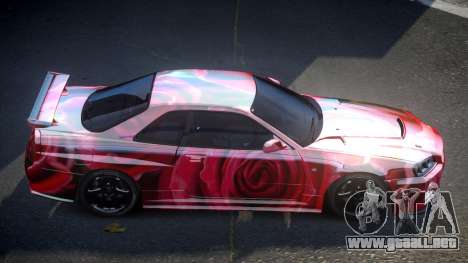 Nissan Skyline R34 PSI Qz S4 para GTA 4