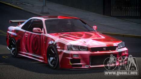 Nissan Skyline R34 PSI Qz S4 para GTA 4