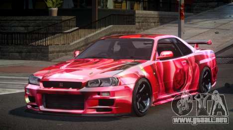 Nissan Skyline R34 PSI Qz S4 para GTA 4