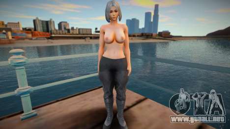 KOF Soldier Girl Different 6 - Black Topless 1 para GTA San Andreas