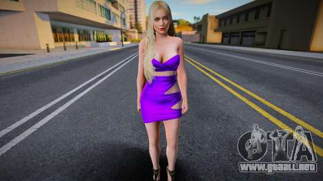 Helena Purple Dress para GTA San Andreas