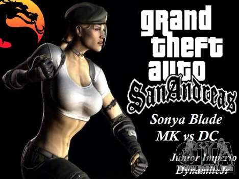 Sonya Blade de Mortal Kombat vs DC para GTA San Andreas