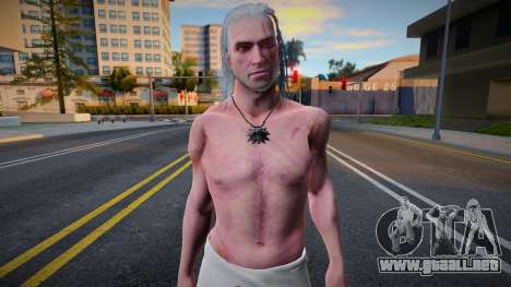 Geralt Half Nude Clothing (Witcher 3) para GTA San Andreas