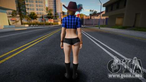 DOA Sarah Brayan Vegas Cow Girl Outfit Country 2 para GTA San Andreas
