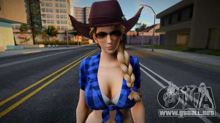 DOA Sarah Brayan Vegas Cow Girl Outfit Country 2 para GTA San Andreas