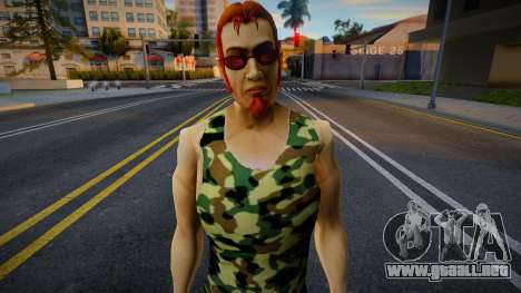 Postal Dude en camiseta de camuflaje 1 para GTA San Andreas