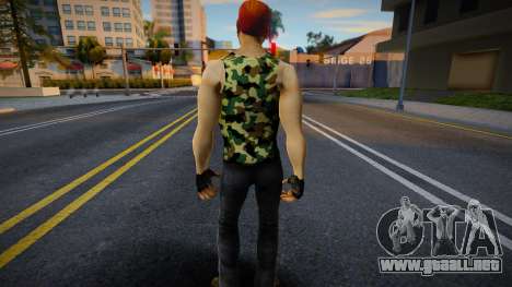 Postal Dude en camiseta de camuflaje 1 para GTA San Andreas