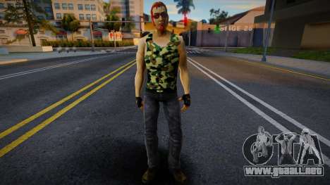 Postal Dude en camiseta de camuflaje 1 para GTA San Andreas