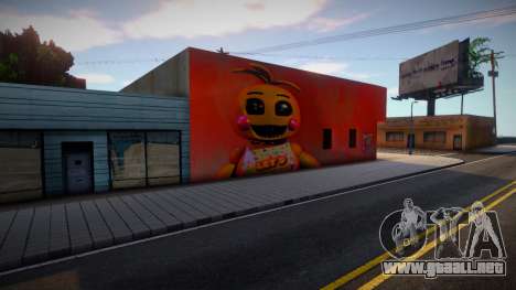 Toy Chica Mural para GTA San Andreas