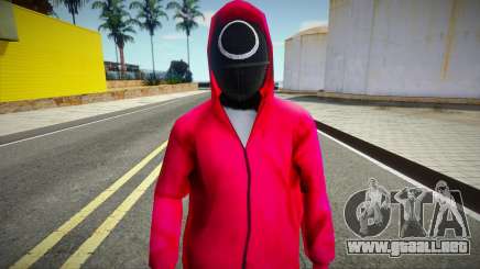 Squid Game Guard Outfit For CJ 3 para GTA San Andreas