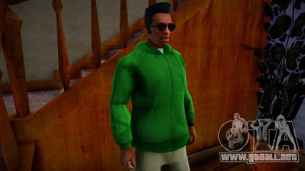 Green Hoody para GTA San Andreas