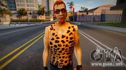 Postal Dude en camiseta de leopardo para GTA San Andreas
