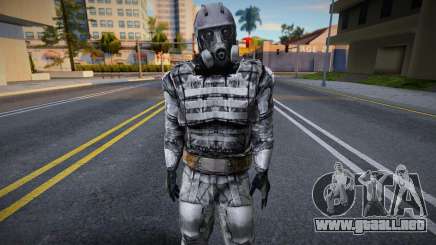 Miembro del grupo X7 en un exoesqueleto sin servo para GTA San Andreas