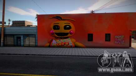 Toy Chica Mural para GTA San Andreas