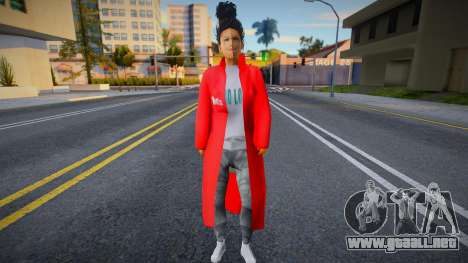 Girl in winter coat para GTA San Andreas