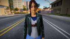 Cute Girl in leather jacket para GTA San Andreas