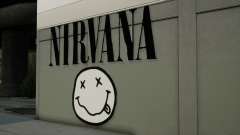 Nirvana Logo across street from Kurt Cobain para GTA San Andreas Definitive Edition