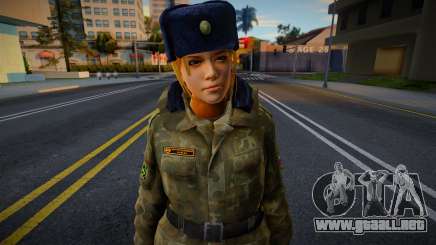 Chica con uniforme de invierno para GTA San Andreas