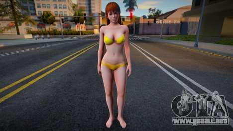Kasumi yellow swimsuit para GTA San Andreas