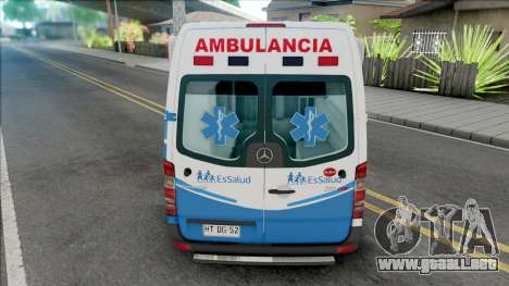 Mercedes-Benz Sprinter Ambulancia EsSalud para GTA San Andreas