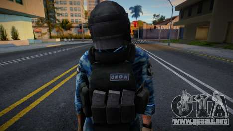 Policía antidisturbios con casco para GTA San Andreas
