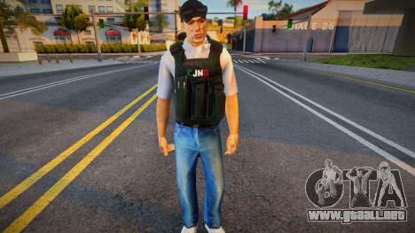 Un hombre con chaleco antibalas para GTA San Andreas