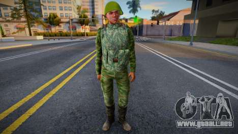 Militar con casco para GTA San Andreas