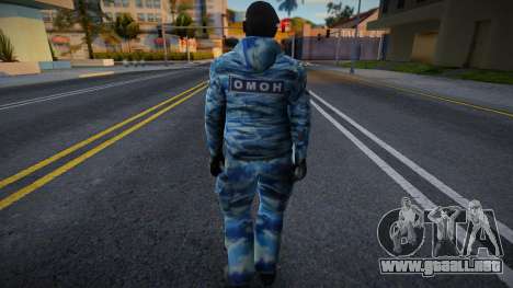 Policía antidisturbios con boina para GTA San Andreas