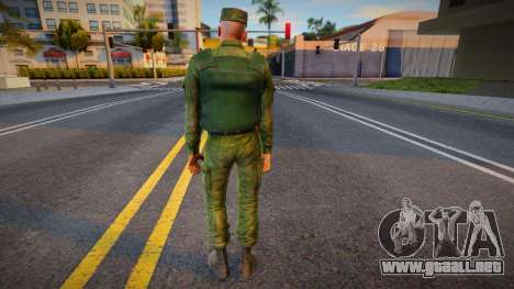 Militar con armadura corporal para GTA San Andreas