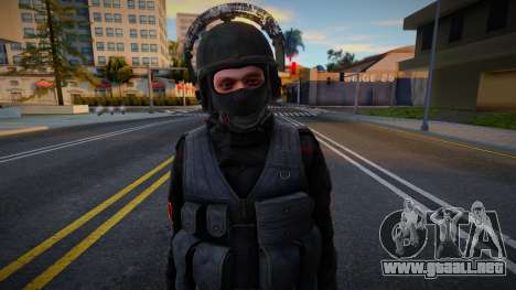 Oficial de Rosgvardia con uniformes especiales para GTA San Andreas