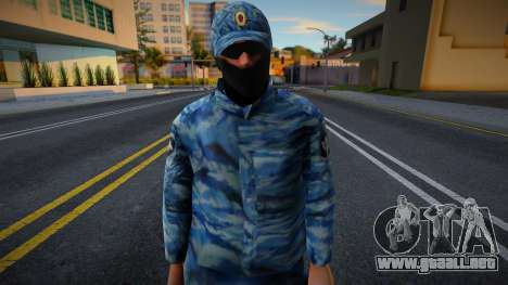 Policía antidisturbios con gorra para GTA San Andreas
