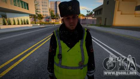 Inspector de policía de tráfico en la nieve para GTA San Andreas