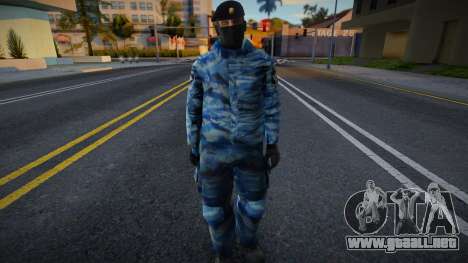 Policía antidisturbios con boina para GTA San Andreas