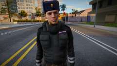 Oficial de policía de tránsito con uniforme de invierno v1 para GTA San Andreas
