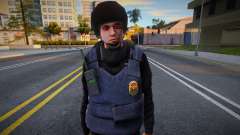 Oficial de policía uniformado y oficial de policía con casco para GTA San Andreas