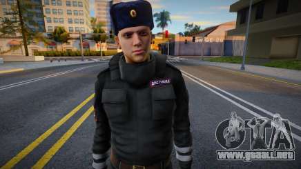 Oficial de policía de tránsito con uniforme de invierno v1 para GTA San Andreas