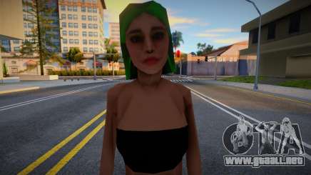 Chica con cabello brillante para GTA San Andreas