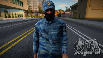 Policía antidisturbios con gorra para GTA San Andreas