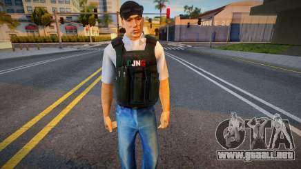 Un hombre con chaleco antibalas para GTA San Andreas