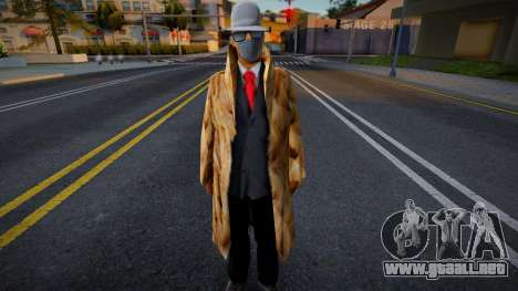 Bmypimp en una máscara protectora para GTA San Andreas