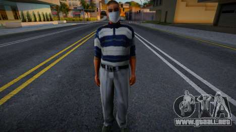 T-Bone en una máscara protectora para GTA San Andreas