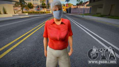 Wfori en una máscara protectora para GTA San Andreas