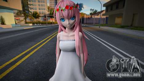 PDFT Megurine Luka Chiffon Dress para GTA San Andreas