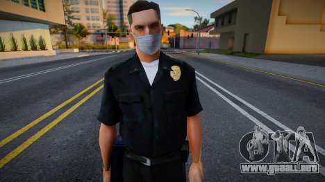 Lapd1 en una máscara protectora para GTA San Andreas