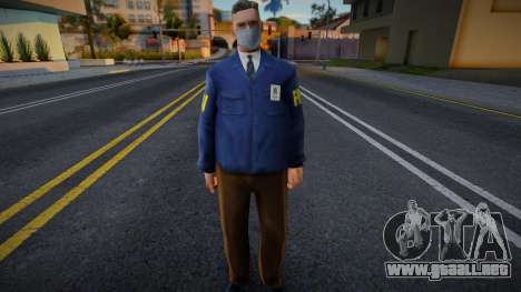 FBI con máscara protectora para GTA San Andreas