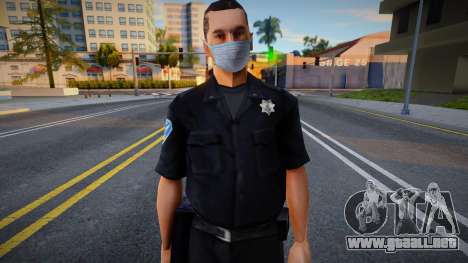 Sfpd1 en una máscara protectora para GTA San Andreas
