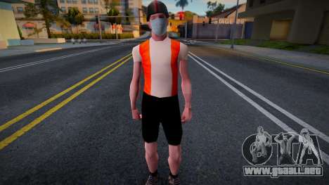 Wmymoun en una máscara protectora para GTA San Andreas