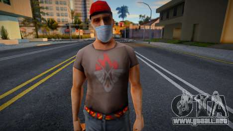 Dnmolc2 en una máscara protectora para GTA San Andreas